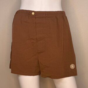 Vintage 1970s Men’s Brown Swim Trunks, Grubb Stuff Robert Bruce, Large, Shorts